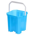 Песочный набор: ведёрко, лопатка, грабельки, 4 формочки - фото 24441906