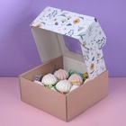 Коробка самосборная, с окном, "Великолепие" 19 х 19 х 9 см - фото 22338409