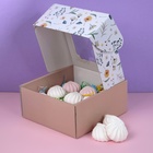 Коробка самосборная, с окном, "Великолепие" 19 х 19 х 9 см - фото 22338410