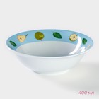 Набор детской посуды из керамики Доляна «Тигрёнок с грушами», 3 предмета: кружка 230 мл, миска 400 мл, тарелка d=18 см, цвет белый - Фото 11