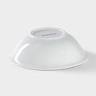 Тарелка керамическая глубокая Доляна «Лапочка зайка», 400 мл, d=15 см, цвет белый - Фото 4