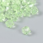 Бусины пластик "Кристалл многогранник. Бледно-зелёный" прозрачный набор 20 гр 1х1х1 см - фото 319585393