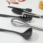 Набор кухонных принадлежностей Black, 10 предметов, чёрный - Фото 4