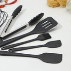 Набор кухонных принадлежностей Black, 6 предметов, чёрный - Фото 4