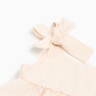 Комплект: платье и панамка Крошка Я, рост 68-74, молочный - фото 24291961