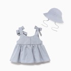 Комплект: платье и панамка «Крошка Я», рост 68-74, голубой - фото 24291981