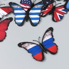 Магнит пластик "Бабочки. Флаг" набор 12 шт МИКС 10 см - фото 6972593