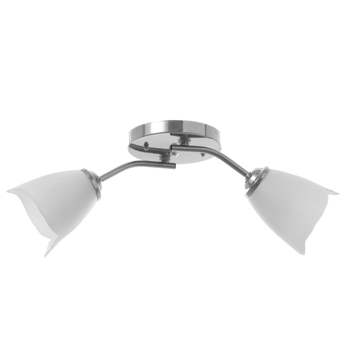 Люстра «Оникс» BayerLux, 2×15 Вт E27, хром, 50×15×15 см - Фото 1