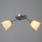 Люстра «Оникс» BayerLux, 2×15 Вт E27, хром, 50×15×15 см - Фото 2