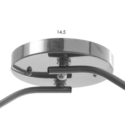 Люстра «Оникс» BayerLux, 2×15 Вт E27, хром, 50×15×15 см