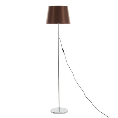 Торшер напольный BayerLux «2601», 1×15 Вт, Е27, хром/шоколад