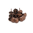 Гвозди ТУНДРА, декоративные, обивочные, 19×22 мм, медь, фасовка 50 шт. - Фото 6