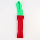 Игрушка-кусалка с 1 ручкой, красная, 20 х 5 см - Фото 3
