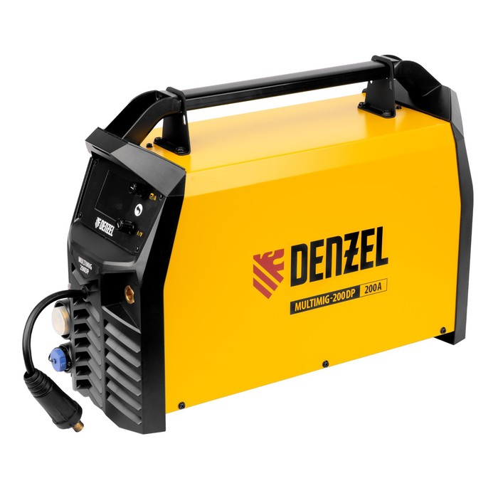 Сварочный аппарат инвертор. Denzel 94313, полуавтомат. сварки MultiMIG-200DP, ПВ 80%, 200 А - Фото 1
