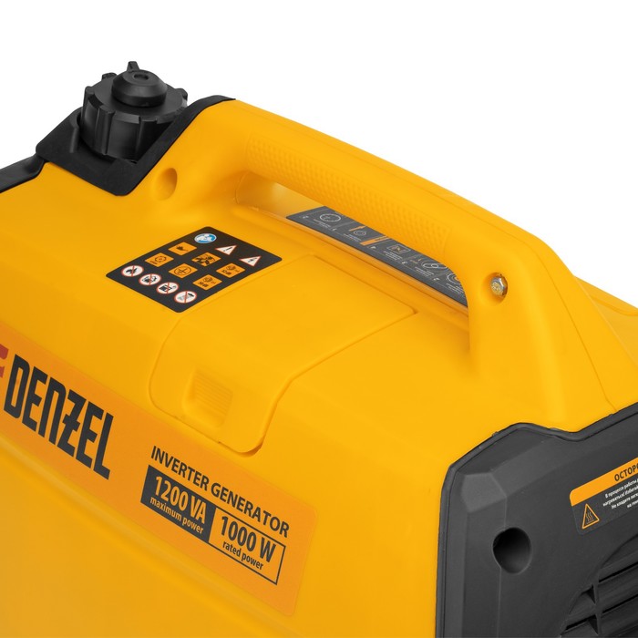 Генератор инверторный Denzel 94701, GT-1200iS, 1.2 кВт, 230 В, бак 2.4 л, ручной старт - фото 18619294 Генератор инверторный Denzel 94701, GT-1200iS, 1.2 кВт, 230 В, бак 2.4 л, ручной старт - фото 18619294