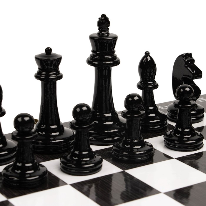 Шахматы турнирные 37 х 37 см, король h-8.8 см d-3.8 см, пешка h-4.2 см d-2.7 см, - фото 1907753199