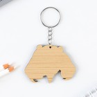 Брелок для ключей аниме «Девочка с голубыми волосами» деревянный - Фото 4