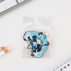 Брелок для ключей аниме «Девочка с голубыми волосами» деревянный - Фото 5