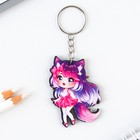 Брелок для ключей аниме «Девочка с ушками» деревянный, 4×5.5 см - Фото 2