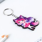 Брелок для ключей аниме «Девочка с ушками» деревянный, 4×5.5 см - Фото 3