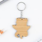 Брелок для ключей аниме «Девочка с крыльями» деревянный - Фото 4