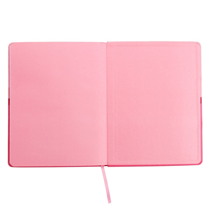 Дневник универсальный 1-11 класс, 48 листов "Розовый", твёрдая обложка из искусственной кожи, блинтовое тиснение, ляссе