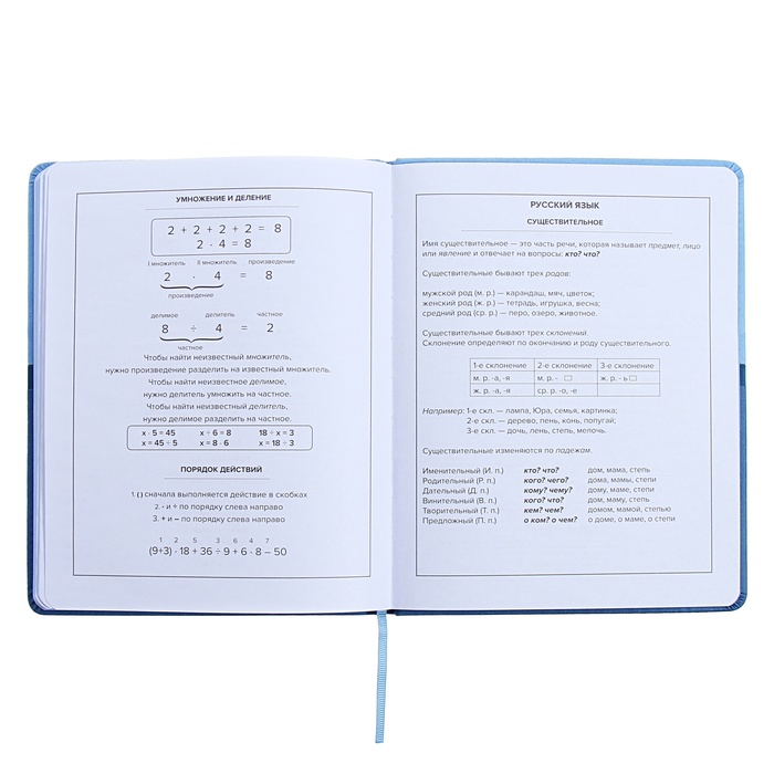 Дневник универсальный 1-11 класс, 48 листов "Синий", твёрдая обложка из искусственной кожи, блинтовое тиснение, ляссе