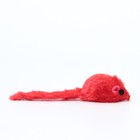 Игрушка для кошек "Мышь малая" цветная, 5 см, красная - Фото 3