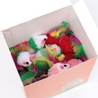 Игрушка для кошек «Малая мышь», с перьями, 5 см, фасовка 50 шт. - Фото 7