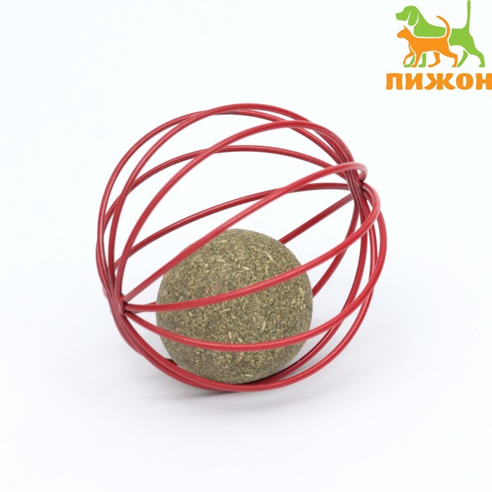 Шарик для кошек «Мята в шаре», прессованная мята - Фото 1