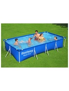 УЦЕНКА Бассейн каркасный Steel Pro, 400×211×81 см, фильтр-насос, прямоугольный, 56424 Bestway - Фото 8