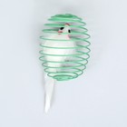 Игрушка "Мышь в шаре", 7 см, белая/зелёная - фото 6973001