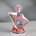 Сувенир-колокольчик "Кукла с платком", 11 см, керамика - фото 4179842