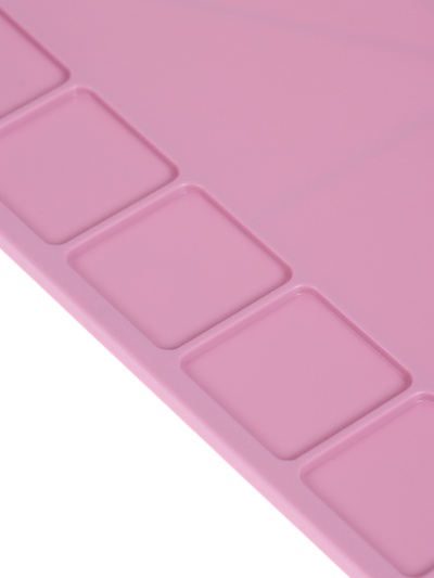 Доска для лепки пластиковая А4 «Прованс», пастельная, с бортиком и отделениями, МИКС