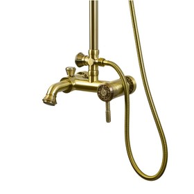 

Душевая система Bronze de Luxe Windsor 10124DF, тропический душ, душевой набор, бронза