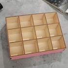 Подставка для украшений 12 ячеек, 20×15×5, толщина 3 мм, цвет розовый - Фото 4