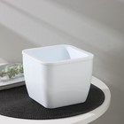 Кашпо для цветов со вставкой «Глянец», 2.4 л (1.6 л), белое - Фото 2