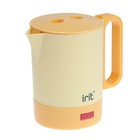 Чайник электрический Irit IR-1603, пластик, 0.5 л, 400 Вт, оранжевый - фото 319587108