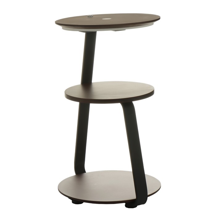 Торшер с беспроводной зарядкой «Тумми», LED, 22 Вт, USB, чёрный, 36×36×60 см