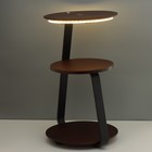 Торшер с беспроводной зарядкой «Тумми», LED, 22 Вт, USB, чёрный, 36×36×60 см - Фото 2