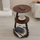 Торшер с беспроводной зарядкой «Тумми», LED, 22 Вт, USB, чёрный, 36×36×60 см - Фото 12