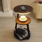 Торшер с беспроводной зарядкой «Тумми», LED, 22 Вт, USB, чёрный, 36×36×60 см - Фото 13