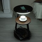 Торшер с беспроводной зарядкой «Тумми», LED, 22 Вт, USB, чёрный, 36×36×60 см - Фото 15