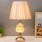 Настольная лампа с подсветкой «Павлиния» E27 40 Вт золото 26×26×44 см RISALUX - фото 5018731