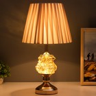 Настольная лампа с подсветкой «Павлиния» E27 40 Вт золото 26×26×44 см RISALUX - фото 5018732