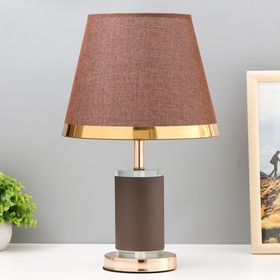 Настольная лампа с подсветкой "Стелла" E27 40Вт коричневый 26х26х43см RISALUX