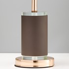 Настольная лампа с подсветкой "Стелла" E27 40Вт коричневый 26х26х43см RISALUX - фото 22340999