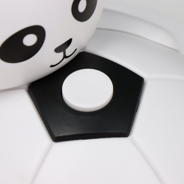 Настольная лампа "Мишка с мячом" LED  черно-белый 14х15х48 см RISALUX - фото 1907753685