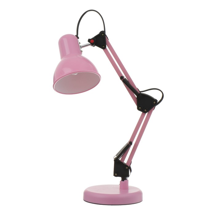 Настольная лампа "Юника" Е27 40Вт розовый 14,5х14,5х53 см