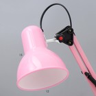 Настольная лампа "Юника" Е27 40Вт розовый 14,5х14,5х53 см RISALUX - Фото 4